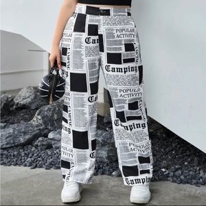 Newspaper Pants - size 16. Taylor Swift Eras Tour!
